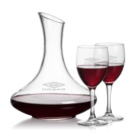 Logo Branded Kanata Carafe & 2 Carberry Wine