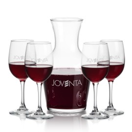 Summit Carafe & 4 Farnham Wine with Logo