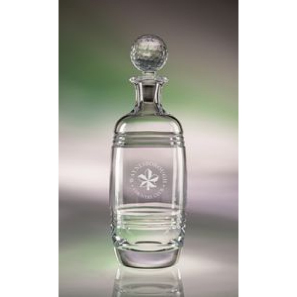 Logo Branded 34 Oz. Bluegrass Golf Decanter Logo Branded 34 Oz. Bluegrass Golf Decanter