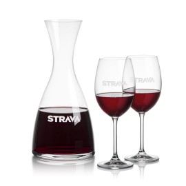 Barham Carafe & 2 Coleford Wine with Logo  Barham Carafe & 2 Coleford Wine with Logo