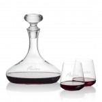 Customized Stratford Decanter & 2 Breckland Stemless Wine
