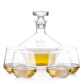 Customized Tucson Decanter & 4 On-the-Rocks  Customized Tucson Decanter & 4 On-the-Rocks