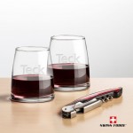 Personalized Swiss Force Opener & 2 Telford Wine - Red