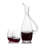Uxbridge Carafe & Carlita Stemless Wine with Logo