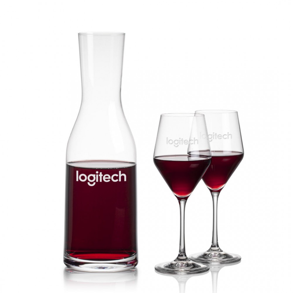 Caldmore Carafe & Bengston Wine with Logo Caldmore Carafe & Bengston Wine with Logo