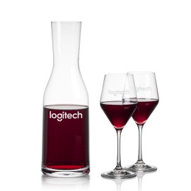 Caldmore Carafe & Bengston Wine with Logo