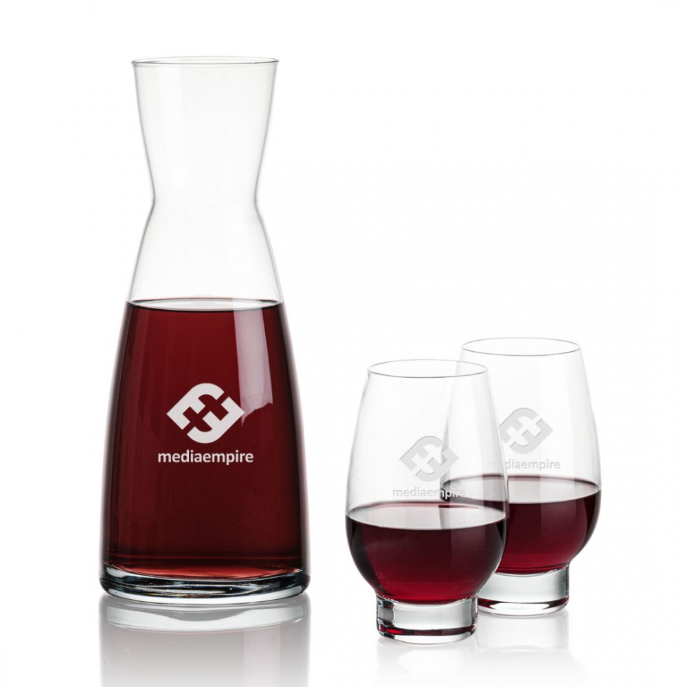 Personalized Winchester Carafe & Glenarden Stemless Personalized Winchester Carafe & Glenarden Stemless