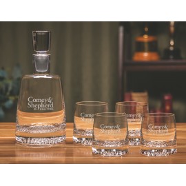 Customized Tundra Whiskey Decanter Set (5pc Set)  Customized Tundra Whiskey Decanter Set (5pc Set)