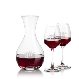 Adelita Carafe & 2 Oldham Wine with Logo