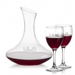 Logo Branded Hampton Carafe & Carberry Wine