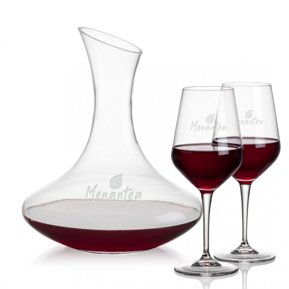 Hampton Carafe & Germain Wine with Logo Hampton Carafe & Germain Wine with Logo