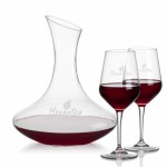 Hampton Carafe & Germain Wine with Logo