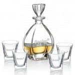 Brackley Decanter & 4 On-the-Rocks with Logo