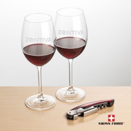 Swiss Force Opener & 2 Coleford Wine - Red with Logo  Swiss Force Opener & 2 Coleford Wine - Red with Logo