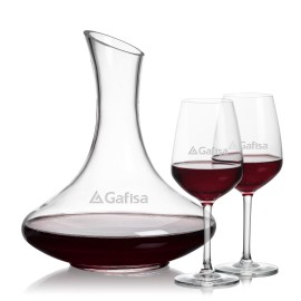 Personalized Kanata Carafe & 2 Mandelay Wine  Personalized Kanata Carafe & 2 Mandelay Wine