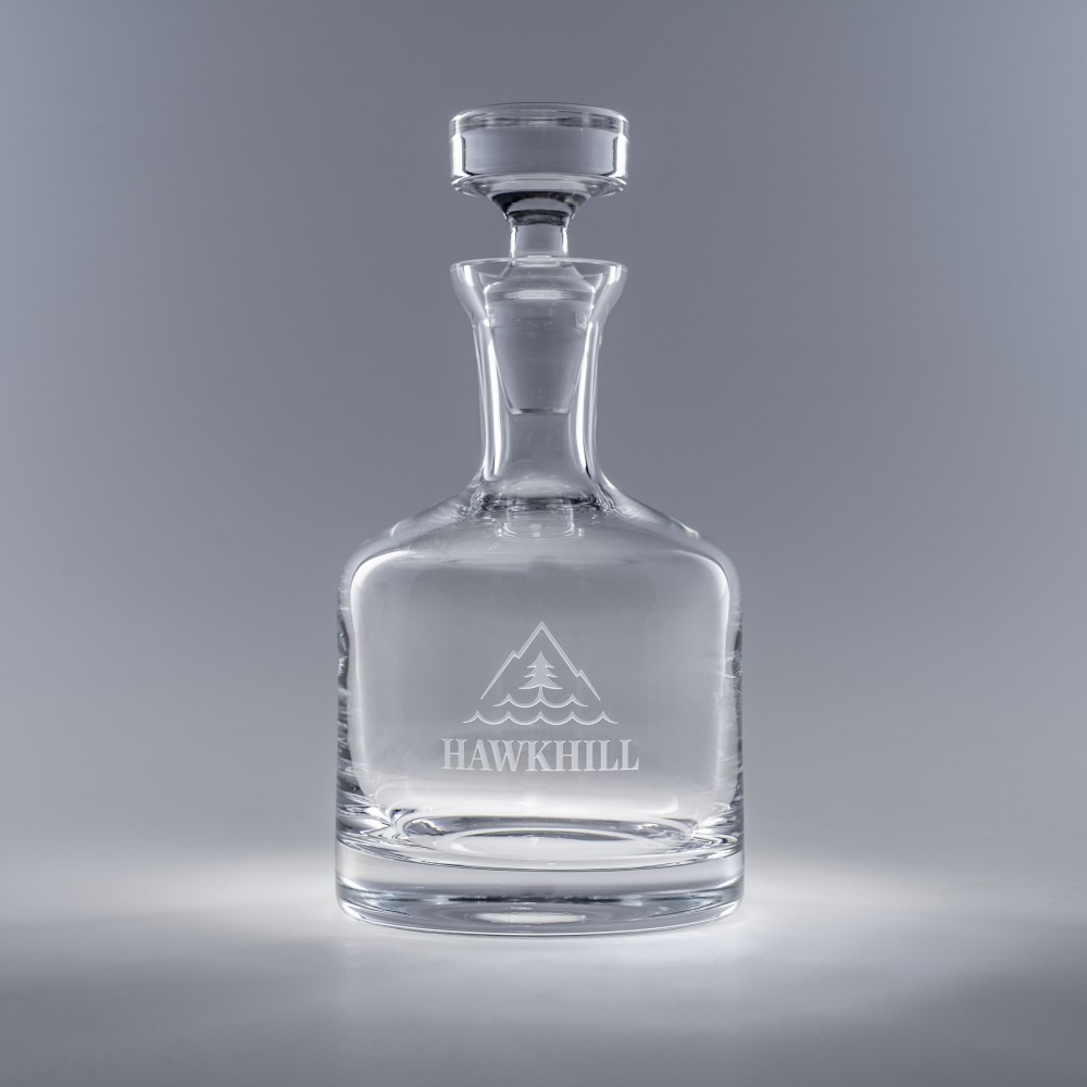 Logo Branded 34oz Jockey Decanter Logo Branded 34oz Jockey Decanter