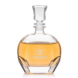 Glendale Decanter - 28oz Crystalline with Logo  Glendale Decanter - 28oz Crystalline with Logo