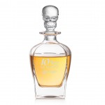 Delrina Skull Decanter with Logo