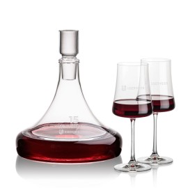 Ashby Decanter & Dakota Wine with Logo