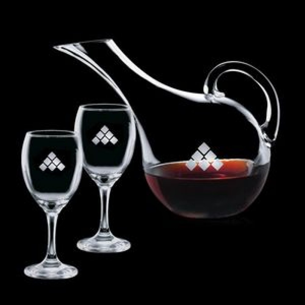 Promotional Medford Carafe & 2 Wine Promotional Medford Carafe & 2 Wine