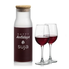 Yarmouth Carafe & 2 Connoisseur Wine with Logo