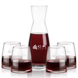 Personalized Winchester Carafe & 4 Telford Stemless