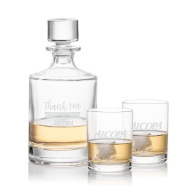 Personalized Monterey Decanter & 2 On-the-Rocks