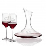 Madagascar Carafe & Lethbridge Wine with Logo