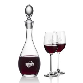 Malvern Decanter & Woodbridge Wine with Logo
