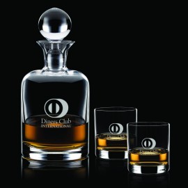 Customized Franca Decanter & 2 On-the-Rocks