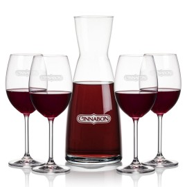 Winchester Carafe & 4 Blyth Wine with Logo