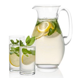 Logo Branded St Tropez Pitcher & 2 Stockton Beverage  Logo Branded St Tropez Pitcher & 2 Stockton Beverage