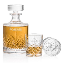 Personalized Brinkley Decanter & 2 On-the-Rocks  Personalized Brinkley Decanter & 2 On-the-Rocks