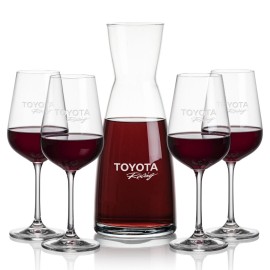 Winchester Carafe & 4 Laurent Wine with Logo