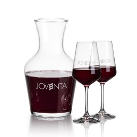 Summit Carafe & 2 Connoisseur Wine with Logo  Summit Carafe & 2 Connoisseur Wine with Logo
