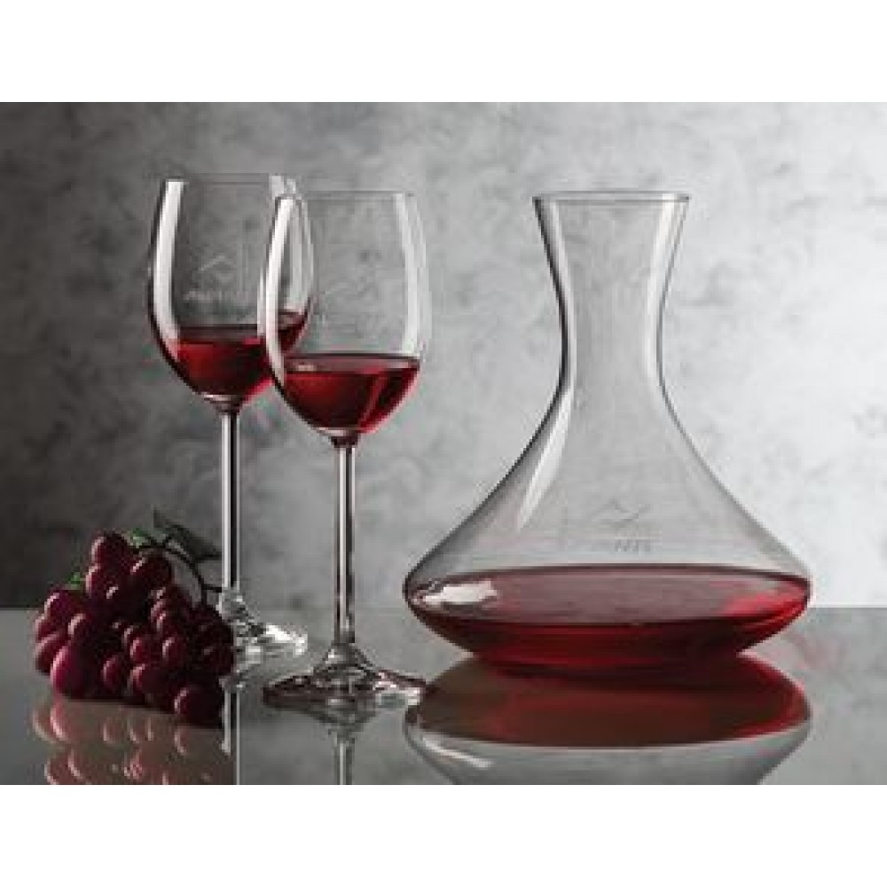 Senderwood Carafe & 4 Wine Glasses Custom Imprinted Senderwood Carafe & 4 Wine Glasses Custom Imprinted