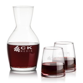 Westwood Carafe & 2 Telford Stemless with Logo