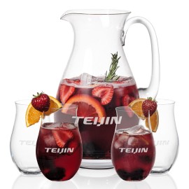St Tropez Pitcher & 4 Avondale Beverage with Logo