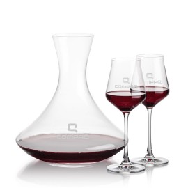 Senderwood Carafe & 2 Bretton Wine with Logo  Senderwood Carafe & 2 Bretton Wine with Logo