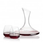 Customized Madagascar Carafe & Hogarth Stemless Wine