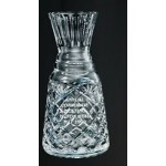 24% Lead Crystal Wine Carafe w/ Pineapple Pattern (36 Oz.) Logo Branded
