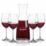 Winchester Carafe & 4 Coleford Wine with Logo