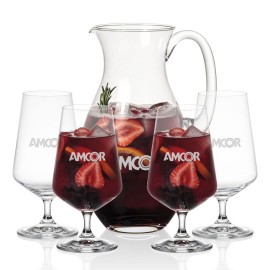 Charleston Pitcher & 4 Breckland Cocktail with Logo