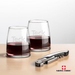 Swiss Force Opener & 2 Telford Wine - Silver with Logo