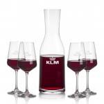 Customized Caldmore Carafe & 4 Cannes Wine