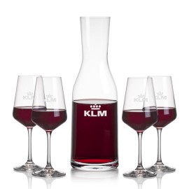 Customized Caldmore Carafe & 4 Cannes Wine  Customized Caldmore Carafe & 4 Cannes Wine