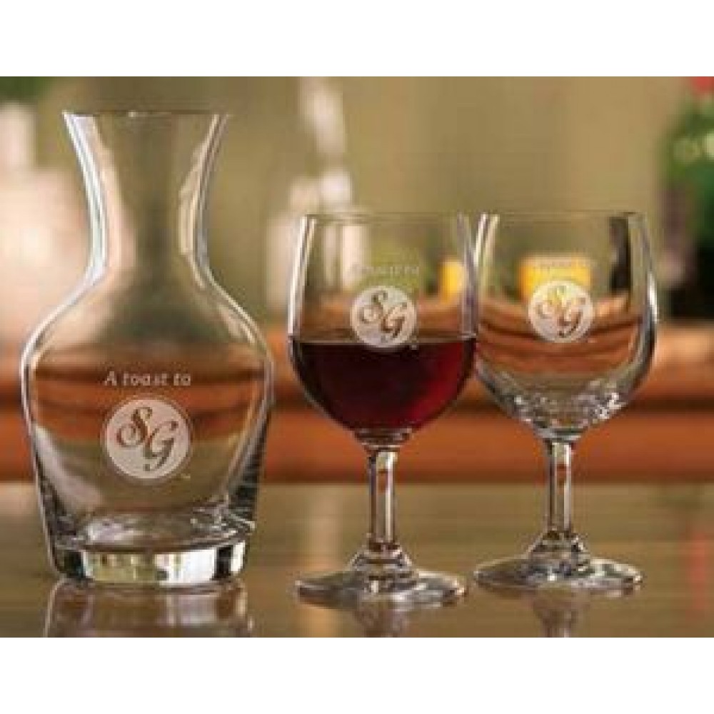 Logo Branded Tyler Tasting Set w/ Wine Carafe & 2 Wine Glasses Logo Branded Tyler Tasting Set w/ Wine Carafe & 2 Wine Glasses