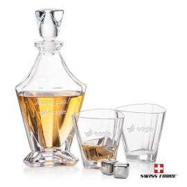Personalized Arellano Decanter Set & Ice Cubes