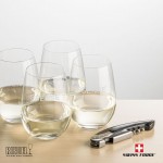 Swiss Force Opener & 4 RIEDEL Wine - Black with Logo