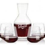 Westwood Carafe & 4 Cannes Stemless with Logo
